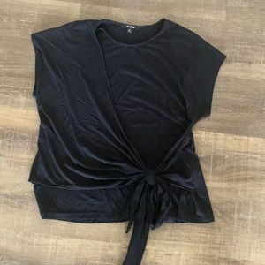 KAL REIMAN Boutique liquid jersey crossover top - L $278